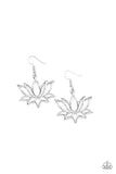 Paparazzi Lotus Ponds - Silver - Earrings - Glitzygals5dollarbling Paparazzi Boutique 