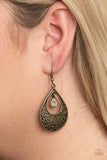 Garden Magic Brass earrings - Glitzygals5dollarbling Paparazzi Boutique 