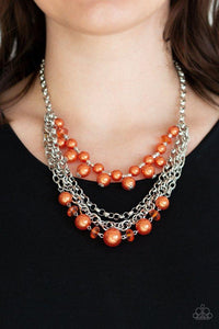 Paparazzi Necklace ~ Rockin Rockette - Orange - Glitzygals5dollarbling Paparazzi Boutique 