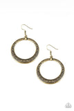 Paparazzi Earring ~ Mayan Mantra - Brass - Glitzygals5dollarbling Paparazzi Boutique 