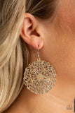Paparazzi Ocean Paradise - Brown - Ornate Silver Filigree Earrings - Glitzygals5dollarbling Paparazzi Boutique 