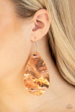 Paparazzi Mosaic Chic - Multi Browns Leather Earrings - Glitzygals5dollarbling Paparazzi Boutique 