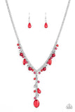 PAPARAZZI CRYSTAL COUTURE - RED Necklace - Glitzygals5dollarbling Paparazzi Boutique 