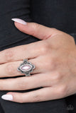 Paparazzi Glass Half-Colorful Pink Ring - Glitzygals5dollarbling Paparazzi Boutique 