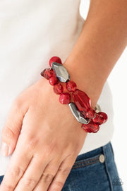 Paparazzi Rockin Rock Candy Red Bracelet - Glitzygals5dollarbling Paparazzi Boutique 