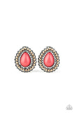 Paparazzi Beaded Blast Pink Post Earring - Glitzygals5dollarbling Paparazzi Boutique 