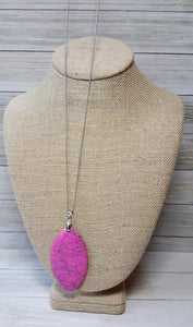 Paparazzi "Santa Fe Simplicity" - Pink Stone Long Necklace Exclusive - Glitzygals5dollarbling Paparazzi Boutique 