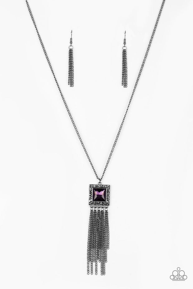 Paparazzi Shimmer Sensei Purple Necklace - Glitzygals5dollarbling Paparazzi Boutique 