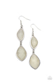 The Oracle Has Spoken - white - Paparazzi earrings - Glitzygals5dollarbling Paparazzi Boutique 