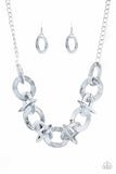 Paparazzi “Chromatic Charm” Silver Necklace - Glitzygals5dollarbling Paparazzi Boutique 