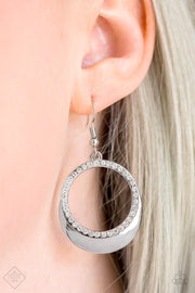 Paparazzi “Pretty Pampered” White Earrings Fashion Fix Exclusive - Glitzygals5dollarbling Paparazzi Boutique 