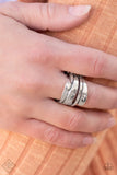Behind The SHEEN - silver - Paparazzi ring Exclusive - Glitzygals5dollarbling Paparazzi Boutique 