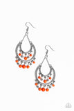 Paparazzi Free-Spirited Spirit Orange Fringe Earrings - Glitzygals5dollarbling Paparazzi Boutique 