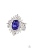 Paparazzi Five-Star Stunner Blue Ring EMP 2021 Exclusive - Glitzygals5dollarbling Paparazzi Boutique 