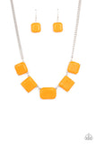 Paparazzi Instant Mood Booster - Orange - Necklace & Earrings - Glitzygals5dollarbling Paparazzi Boutique 