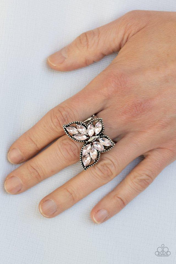 Paparazzi Ring ~ Fluttering Fashionista - Pink - Glitzygals5dollarbling Paparazzi Boutique 