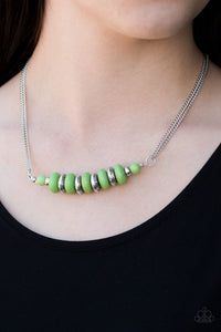 Paparazzi On Mountain Time - Green Necklace - Glitzygals5dollarbling Paparazzi Boutique 