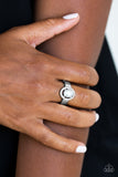 Paparazzi Upper Uptown - White Silver Ring - Glitzygals5dollarbling Paparazzi Boutique 