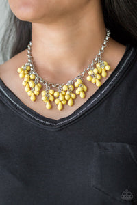 Paparazzi Modern Macarena - Yellow Necklace - Glitzygals5dollarbling Paparazzi Boutique 