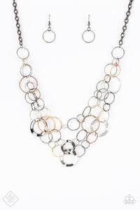 Main Street Mechanics Multi Necklace Fashion Fix - Glitzygals5dollarbling Paparazzi Boutique 