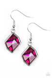 Paparazzi Glow It Up - Pink Gem - Earrings - Glitzygals5dollarbling Paparazzi Boutique 