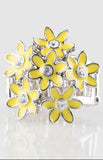 Paparazzi Blooming Bouquets - Ring Yellow - Glitzygals5dollarbling Paparazzi Boutique 