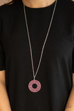 Paparazzi Necklace ~ High-Value Target - Pink - Glitzygals5dollarbling Paparazzi Boutique 