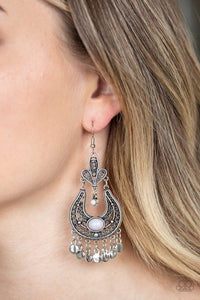 Paparazzi Fiesta Flair - Silver Earrings - Glitzygals5dollarbling Paparazzi Boutique 