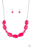 Paparazzi Necklace Melrose Melody - Pink - Glitzygals5dollarbling Paparazzi Boutique 