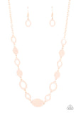 Working OVAL-time Rose Gold ~ Paparazzi Necklace - Glitzygals5dollarbling Paparazzi Boutique 