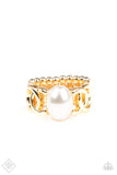 Paparazzi Ring ~ Glamified Glam - Gold - Fashion Fix Aug2020 - Glitzygals5dollarbling Paparazzi Boutique 