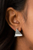 Paparazzi Earring ~ Die TRI-ing - Silver - Glitzygals5dollarbling Paparazzi Boutique 