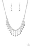 Paparazzi Pageant Queen - White Necklace - Glitzygals5dollarbling Paparazzi Boutique 