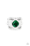 Paparazzi Triple Crown Twinkle Green Ring - Glitzygals5dollarbling Paparazzi Boutique 