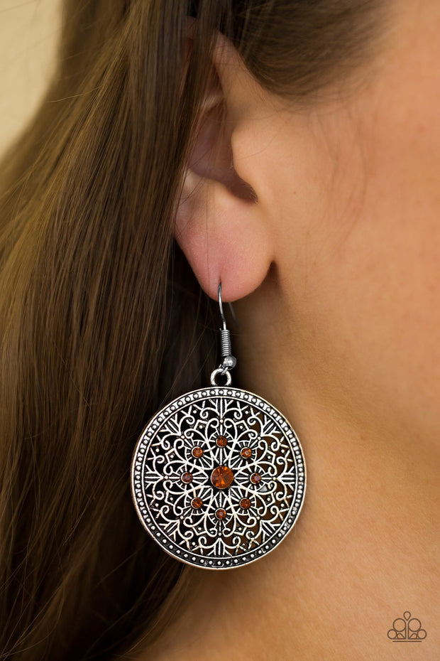 Paparazzi Catch a Chill Brown Earrings - Glitzygals5dollarbling Paparazzi Boutique 