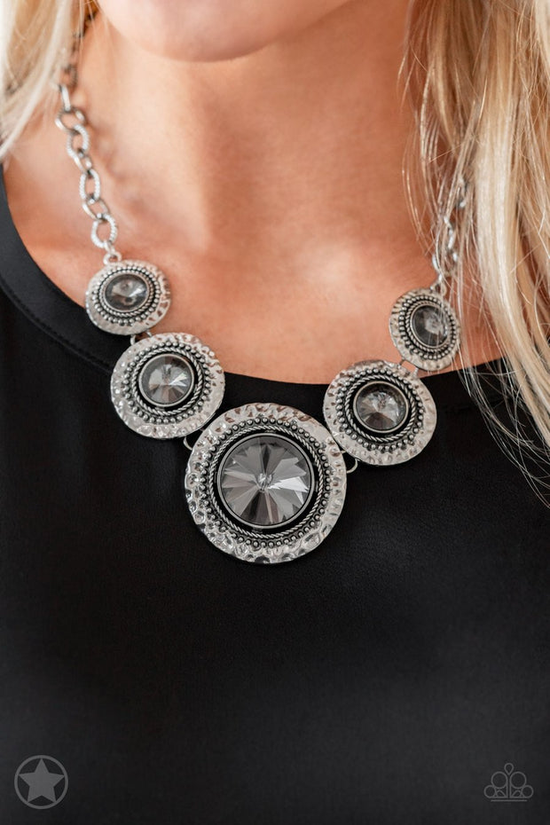 Paparazzi Global Glamour - Smoky Gems - Necklace and matching Earrings - Blockbuster Exclusive - Glitzygals5dollarbling Paparazzi Boutique 