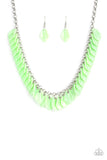 Super Bloom - green - Paparazzi necklace - Glitzygals5dollarbling Paparazzi Boutique 