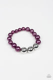Paparazzi All Dressed UPTOWN - Purple Pearls - Bracelet - Glitzygals5dollarbling Paparazzi Boutique 