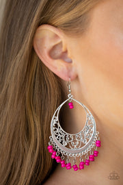 Paparazzi Malibu Mamba Pink Earrings - Glitzygals5dollarbling Paparazzi Boutique 