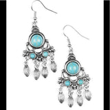 Paparazzi No Place Like Homestead Blue Turquoise Earrings - Glitzygals5dollarbling Paparazzi Boutique 
