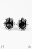 Regally Radiant - black - Paparazzi CLIP ON earrings - Glitzygals5dollarbling Paparazzi Boutique 