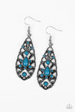 Fantastically Fanciful - blue - Paparazzi earrings - Glitzygals5dollarbling Paparazzi Boutique 