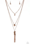 Paparazzi Crystal Cruiser Copper Necklace - Glitzygals5dollarbling Paparazzi Boutique 