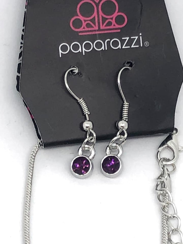 Paparazzi “Gather Around Gorgeous” Purple Exclusive Necklace - Glitzygals5dollarbling Paparazzi Boutique 