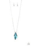 Paparazzi Accessories - Stellar Sophistication - Blue & Silver Necklace - Glitzygals5dollarbling Paparazzi Boutique 