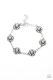 Paparazzi Garden Flower Grandeur - Yellow Clasp Bracelet - Glitzygals5dollarbling Paparazzi Boutique 