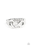 Paparazzi Infinitely Industrial - Silver - Twisted Infinity - Dainty Band Ring - Glitzygals5dollarbling Paparazzi Boutique 