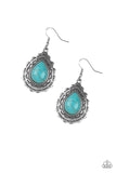 Mesa Mustang - blue - Paparazzi earrings - Glitzygals5dollarbling Paparazzi Boutique 