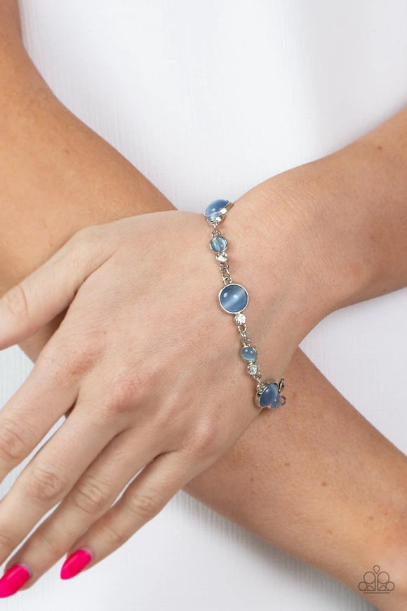 Paparazzi Storybook Beam - Blue Cat's Eye Stone - Bracelet - Glitzygals5dollarbling Paparazzi Boutique 