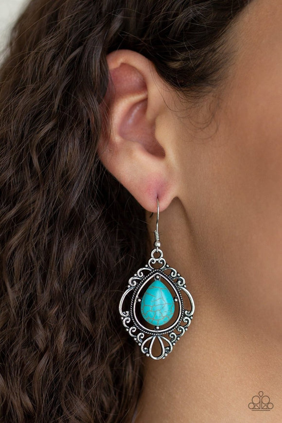 Paparazzi Southern Fairytale Blue Earrings - Glitzygals5dollarbling Paparazzi Boutique 